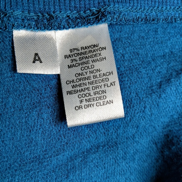 Lou & Grey teal cowl neck sweater size xs - Picture 6 of 6